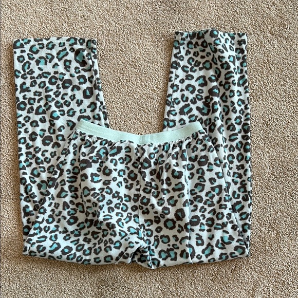 Leopard Print Pajama Pants with Bow - Picture 3 of 4